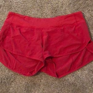 lululemon speed up shorts size 10